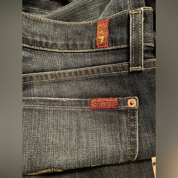 7 for all man kind size 29 low rise flip flop boot cut jeans - Picture 8 of 8